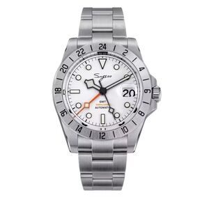 Sugess Automatic GMT polar dial seiko movement watch. EUC w/ box&papers